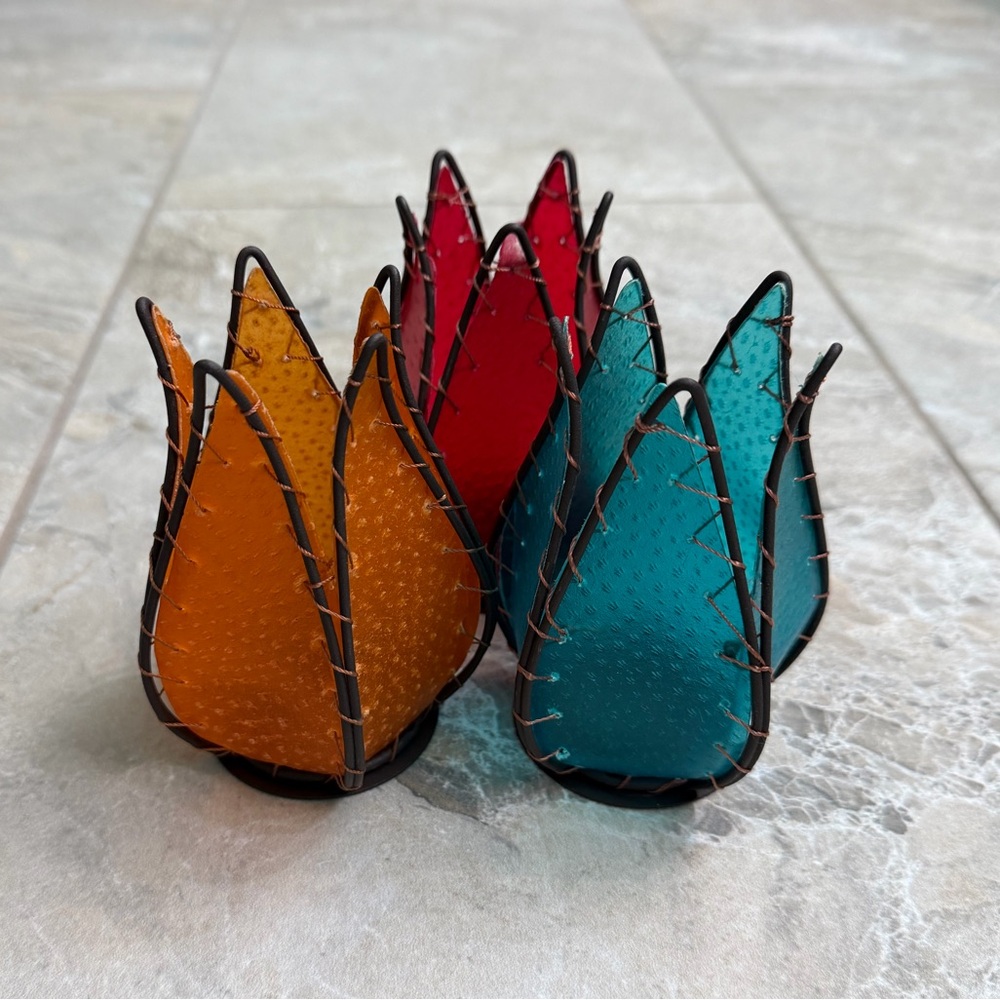 Colorful Votive Candle Holders